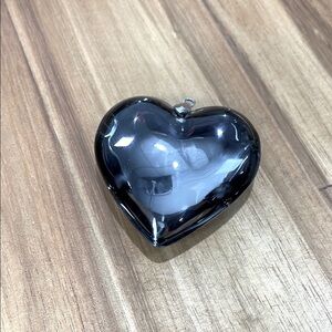 Elegant Mirror Reflecting Silver Heart Pendant Necklace